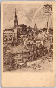 Artistic Vintage Postcard All Saints Church Newcastle England - Picture 1 of 2