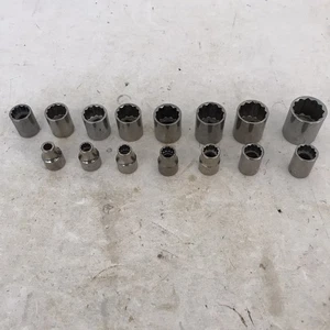 Craftsman 15 Pc 3/8 Drive 12 Pt Metric Sockets 6mm to 21mm 44308 Made n USA - Picture 1 of 5