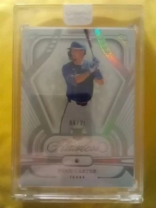 2024 Flawless Evan Carter FACTORY ENCASED Rookie Authentic Diamond Gem SP #6/25 - Picture 1 of 3