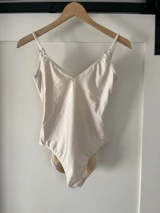 🇫🇷 Tomas Maier One Piece Ivory Bathing Suit/Bodysuit - Women’s 40 (2) - Picture 1 of 6