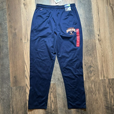 Champion Men's Virginia Cavaliers Navy Blue Sweat Pants Size XL NWT Cover