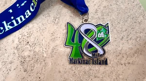 Mackinac Island 48th Annual Mile Marathon 2018 Road Race Running Finisher Medal - Picture 1 of 5