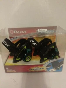 Razor Jetts Heel Wheels Adjustable 8+ Youth 12 To Adult 12 Green - Picture 1 of 7
