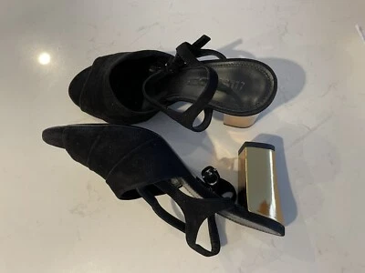 jil sander mujer zapatos vintage tacones dorados Foto 1 de 3