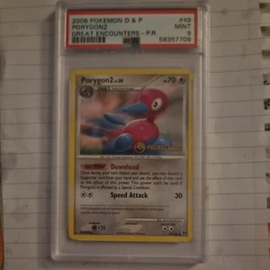 Pokemon Cards: Great Encounters Prerelease Staff Promo: Porygon2  49/106 PSA 9 - Picture 1 of 4