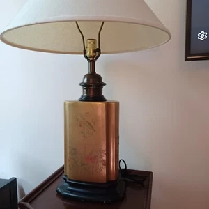 Setsuma Floral Motif Vintage Lamp - Picture 1 of 5