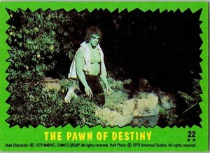 1979 The Pawn of Destiny 22 The Incredible Hulk Topps Trading Card Game TCG CCG - Picture 1 of 2