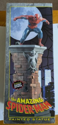 Increíble estatua de hombre araña Bowen Designs, esculpida Bowen, #1003/5000, NUEVA en caja Foto 1 de 4