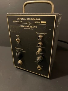 ESTUCHE DE METAL CALIBRADOR DE CRISTAL MOD 111-B DE COLECCIÓN SIN PROBAR RARO USADO - Imagen 1 de 4