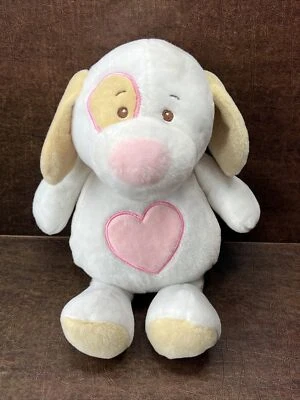 Peluche Baby Ganz Cachorro Perro Peluche Lovey Sonajero Rosa Corazón Cachorro Amor Foto 1 de 4