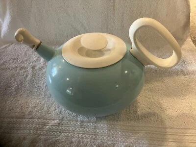 Tetera Copco color verde azulado y blanco Foto 1 de 4