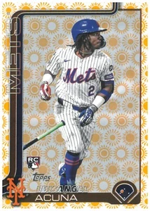2025 Topps Series 2 Luisangel Acuna Sun Holiday Parallel Rookie - New York Mets - Picture 1 of 2