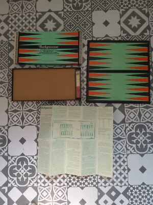 Vintage Backgammon And Draughts board game By Petrushkin - Image 1 of 4