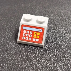 NEW Lego Red CASH REGISTER 2x2 Gray Printed Roof Slope Friends Minifig Shop Tool - Picture 1 of 1