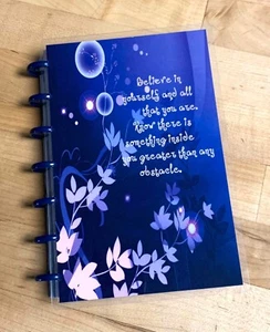 "Believe in Yourself" Purple Front/Back Cover Set 4 use with MINI HAPPY Planner~ - Picture 1 of 4