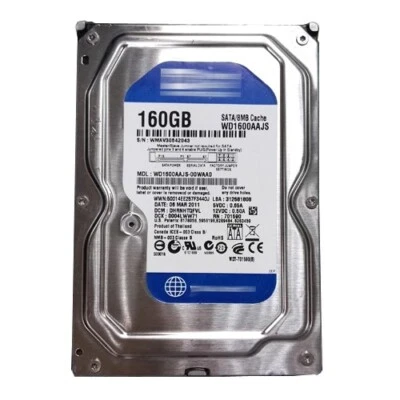 Western Digital 160 GB 7200 RPM SATA 3.5" Desktop HDD Hard Disk Drive WD1600AAJS - Image 1 of 4