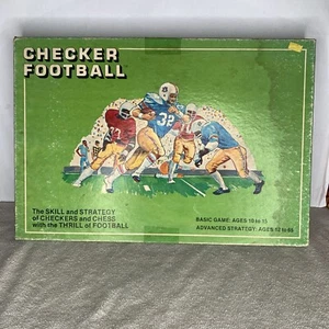 Vintage 1976 CHECKER FOOTBALL Board Game L.A.M. Enterprises Helmet Chess NFL AFC - Picture 1 of 5