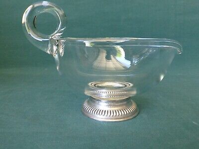 Antique Frank M Whiting Sterling Silver Base And Glass Sauce Pitcher • 26.72$