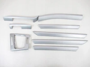 BMW 3 E46 Silver Interior Trim Kit Center Console Panel Moldings Covers LHD Set - Picture 1 of 24