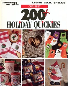 Our Best 200 + Holiday Quickies - Leisure Arts Cross Stitch Leaflet 2930 - Picture 1 of 12