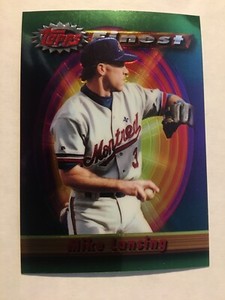 1994 Topps Finest #10 Expos Mike Lansing Baseball Card