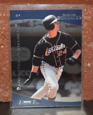 GRAN TARJETA DE BÉISBOL TRISTAR PROSPECTS LANCASTER JET HAWKS CARLOS GONZALEZ Foto 1 de 2