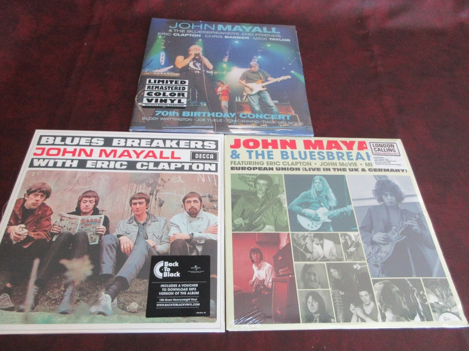 JOHN MAYALL VERIFIED BLUESBREAKERS W/ ERIC CLAPTON 180 GRAM & COLORED VINYL SET - Image 1 of 1
