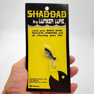 Vtg New Shad Dad By Lunker Lure SD Series Harkins Tackle Spoon Carterville IL - Picture 1 of 6