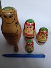 5 Stück Holz Babuschka stapelbare Puppen