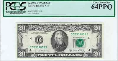 1969-C $20 Small Size Federal Reserve Note PCGS Very Choice New 64 PPQ - Image 1 of 2