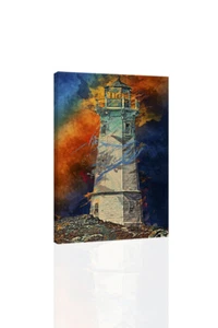 Canadian Lighthouse - CANVAS OR PRINT WALL ART - Picture 1 of 2
