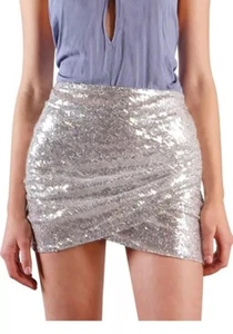 Sequins Mini Skirt - Picture 1 of 4