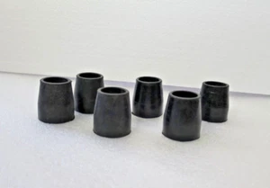 REBOUNDER RUBBER LEG TIPS HEAVY DUTY WITH STEEL WASHER 6 PACK MINI TRAMPOLINE - Picture 1 of 2