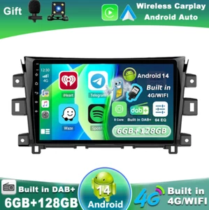 CAR STEREO FOR NISSAN NAVARA NP300 15-18 ANDROID 14 CAR PLAY SAT NAV DAB+QLED 4G - Bild 1 von 18