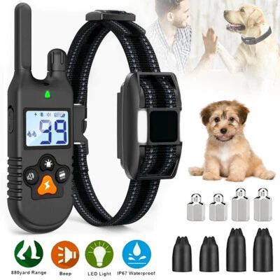 MARKENLOS Erziehungshalsband Hund Ausbildung Fernbedienung Training Ton Vibration Schock