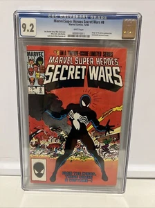Marvel Super Heroes Secret Wars #8 CGC 9.2 weiße Seiten Ursprung des schwarzen Kostüms - Bild 1 von 6