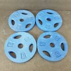 Unbranded Barbell 5lb x4 = 20lbs Total 1" Hole Cast Iron Weight Plates PAINTED