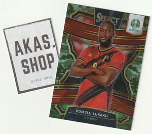 Romelu Lukaku 42/60 2020 PANINI Select UEFA Euro Soccer Terrace Camo Prizm No 26 - Picture 1 of 2