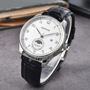 Orologio Uomo Automatico Parnis 42mm Marchi Blu Cristallo Zaffiro Numeri Arabi - Foto 1 di 79