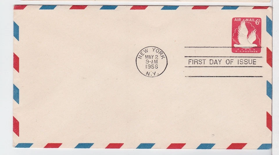 TurtlesTradingPost - 6 Cent Airmail Envelope #UC25- 1956 FDC - Image 1 of 1