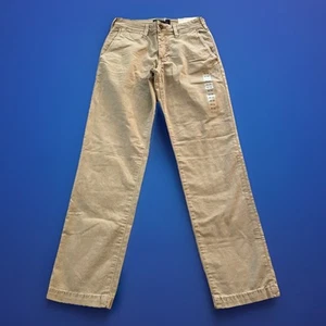 New American Eagle Slim Flex Chino Pants Men's 26x30 Tan NWT Beige Khakis Pants - Picture 1 of 16
