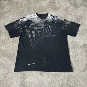 Tapout Shirt Mens XL Black Short Sleeve MMA Y2K Logo - Picture 1 of 7