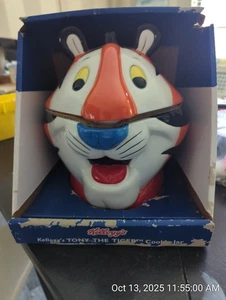 NUEVO-2002 TARRO DE GALLETAS TONY THE TIGER KELLOGG'S - EMPAQUETADO DE FÁBRICA - Imagen 1 de 6