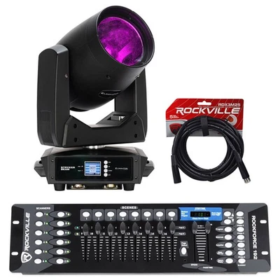 Eliminator ADJ Stryker Beam 13 Colors 100w LED Moving Head Light+DMX Controller - Image 1 of 4