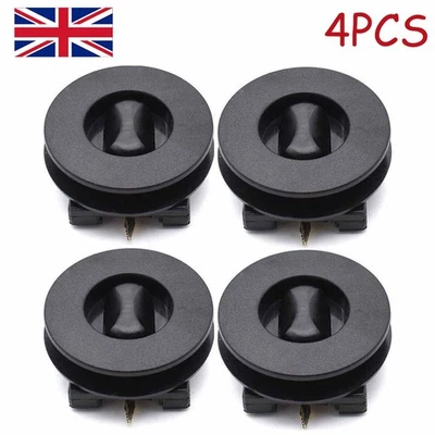 4pcs Universal Car Mat Floor Clips Fixing Round Fasteners Grip Carpet Retainer - Image 1 of 4