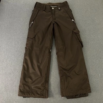 Burton Snowboard Girls Elite Cargo Pants 10 - 12 Brown Dryride  Ski Adj Waist - Image 1 of 4