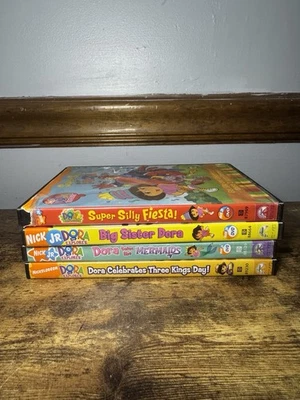 4 Dora The Explorer DVDs - Nickelodeon - Three Kings, Mermaids, Big Sister etc. - Image 1 of 4
