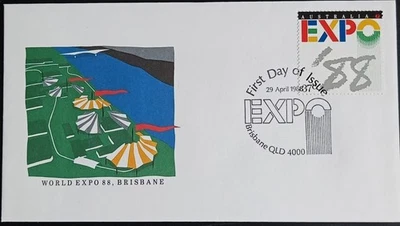 AUSTRALIA 1983 WORLD EXPO 88 BRISBANE FDC AUFDC1 - Image 1 of 2