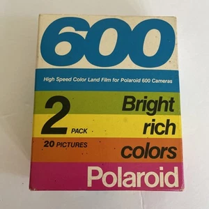 Vintage. Polaroid 600 High Speed Farbfilm Doppelpack. Abgelaufen: 03/87 Neu im Karton - Bild 1 von 8