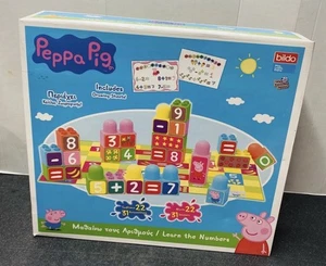 Peppa Pig Learn The Numbers Blocks Board & Stickers Educational Playset New 3+ - Picture 1 of 4
